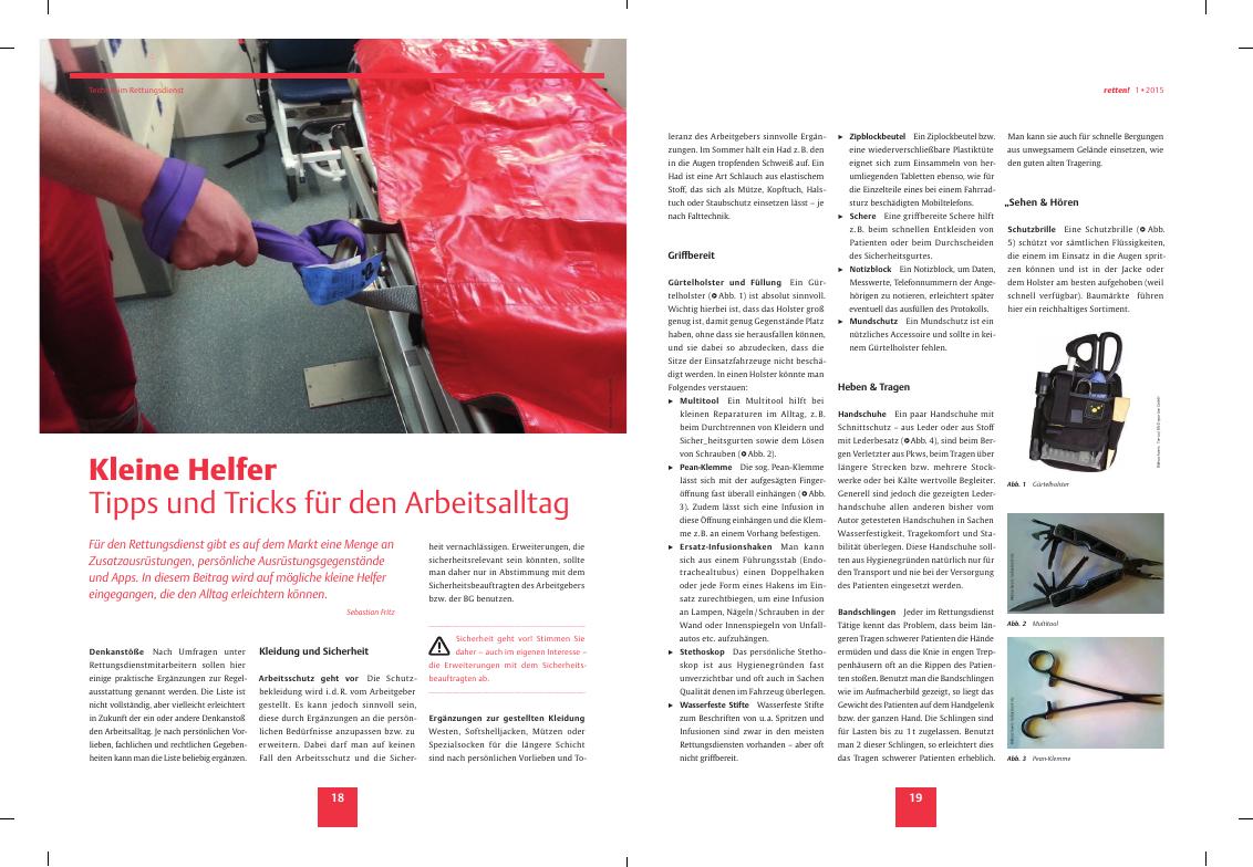 Vorschauseite 1: Kleine Helfer ? Tipps und Tricks für den Arbeitsalltag
