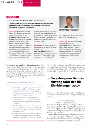 Vorschauseite 3: Der Pflegenachwuchs braucht starke Teams