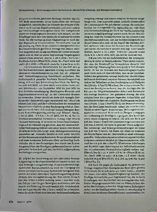 Vorschauseite 3: Rechtsprechung zum Personalvertretungsrecht
