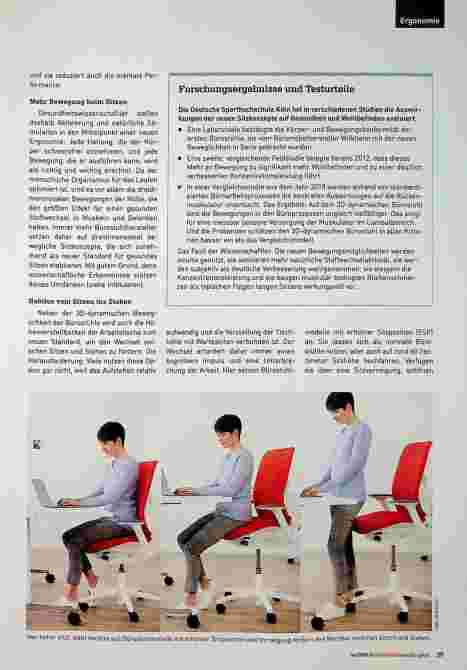 Vorschauseite 2: Paradigmenwechsel in der Ergonomie: Dynamik statt Sitzfleisch
