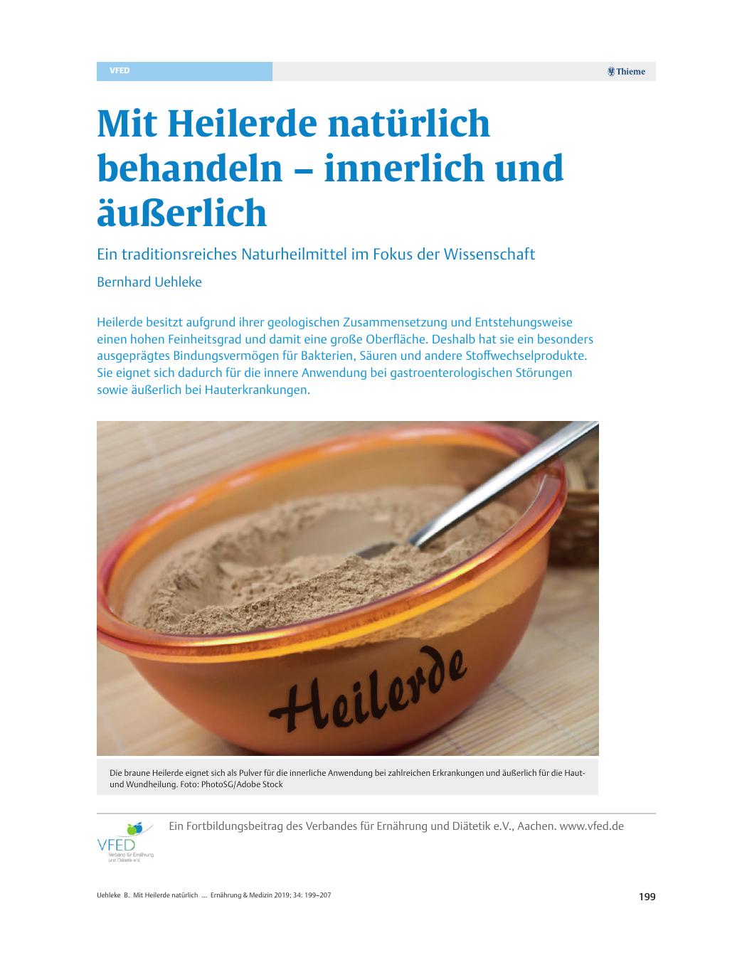 Vorschauseite 1: Mit Heilerde natürlich behandeln – innerlich und äußerlich
