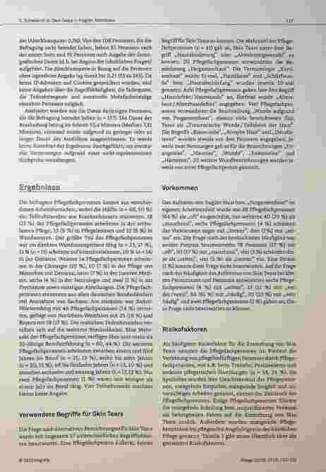 Vorschauseite 5: Querschnittsstudie zu Skin Tears in fragiler Altershaut: Pflegedefizite bei einer häufigen Problematik in Deutschland.
