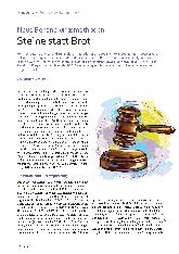 Vorschauseite 1: Neue Behandlungsmethoden: Steine statt Brot