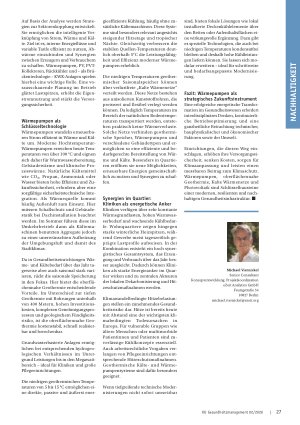 Vorschauseite 2: Funktionieren Wärmepumpe und Co. auch im Gesundheitswesen?