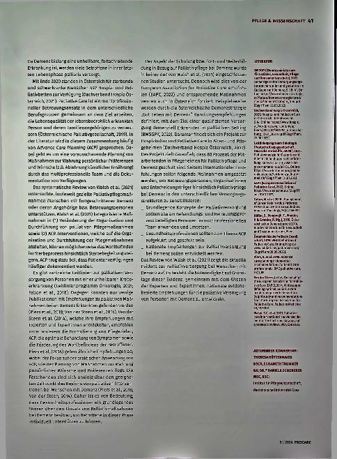 Vorschauseite 4: Cochrane Pflege Forum Lokale Anwendung von Magnesiumsulfat bei Phlebitis