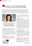 Vorschauseite 1: "Gewalt, die von Pflegebedürftigen ausgeht, ist nicht immer böswillig."