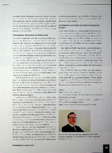 Vorschauseite 2: Innovative Nutzung von Gesundheitsdaten: Das AVATAR-Projektkonsortium schlägt neue Wege ein