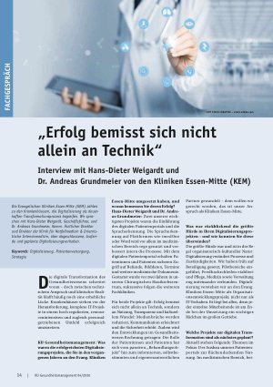 Vorschauseite 1: „Erfolg bemisst sich nicht allein an Technik“