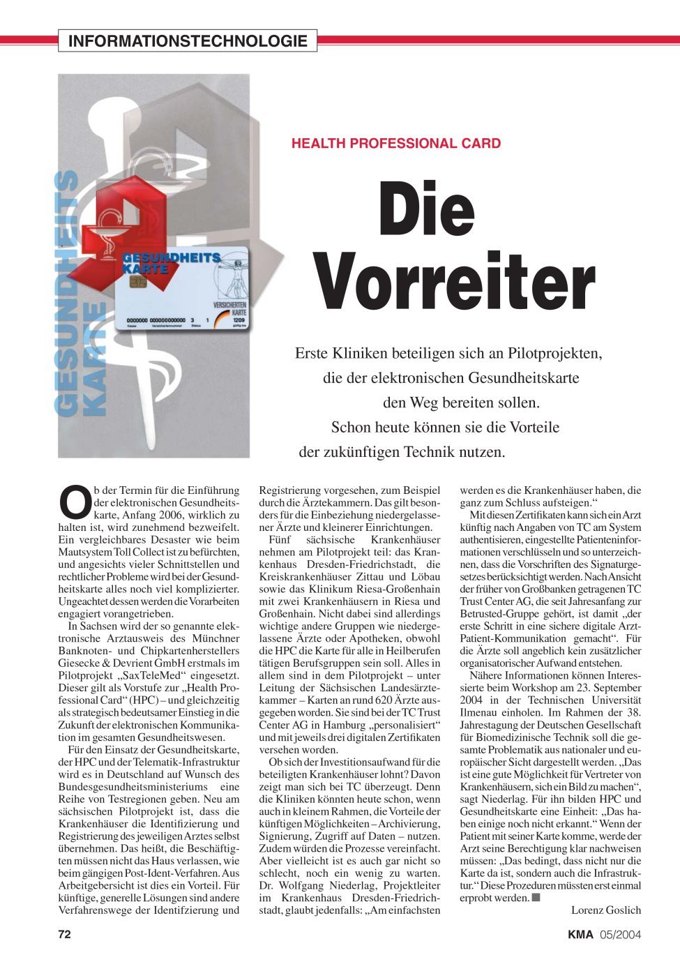 Vorschauseite 1: Die Vorreiter