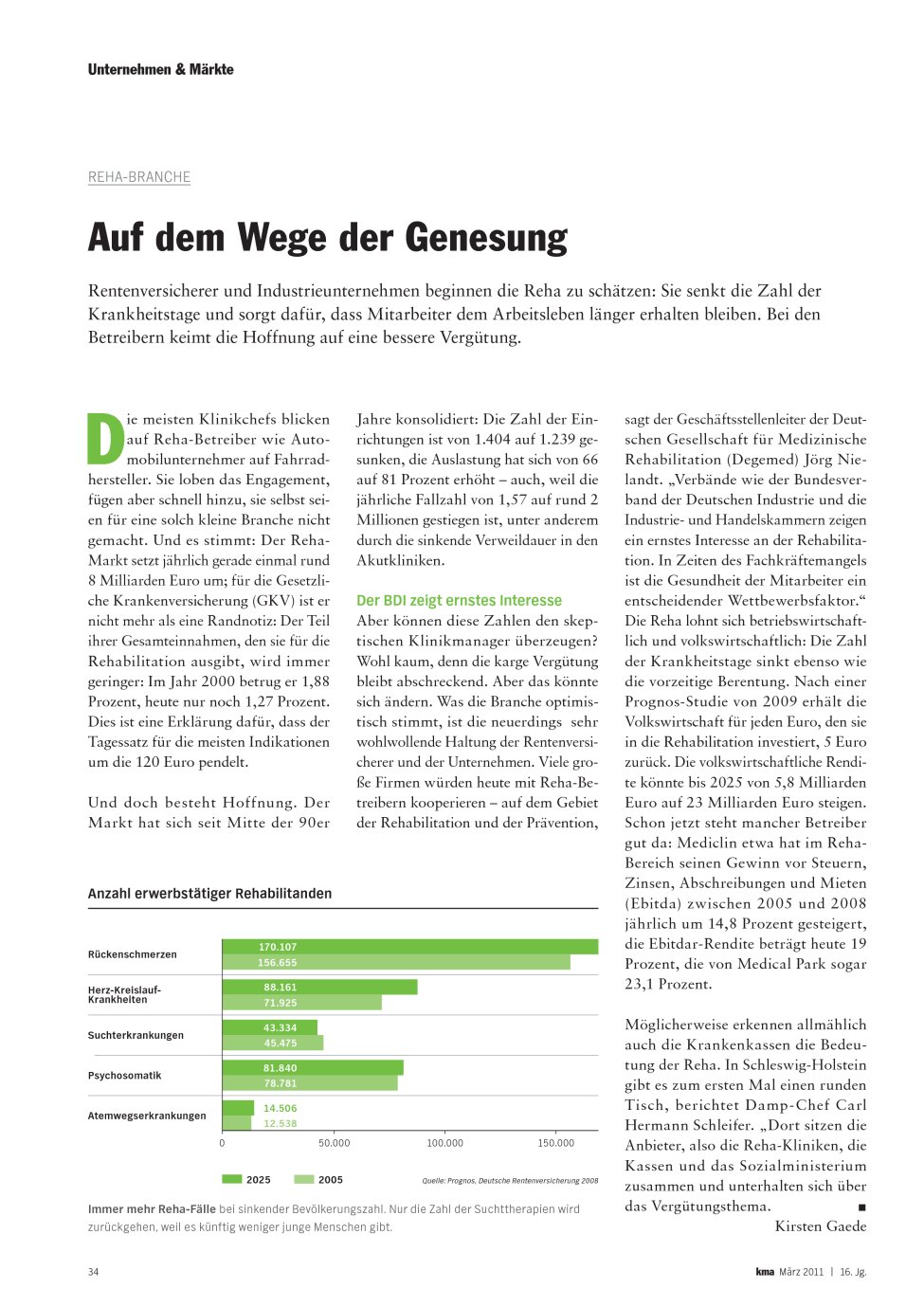 Vorschauseite 1: Auf dem Wege der Genesung