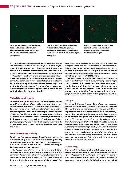 Vorschauseite 3: Automatisierte Diagnostik hereditärer Thrombozytopathien auf Basis phänotypischer Eigenschaften