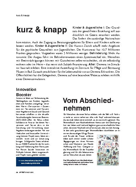 Vorschauseite 1: Geborgen im Leben und Sterben