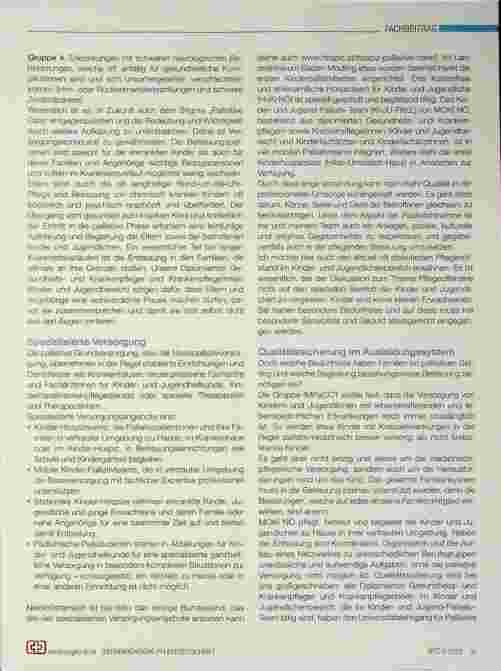 Vorschauseite 2: Wenn chronische Erkrankungen junger Menschen palliativ sind oder es werden.