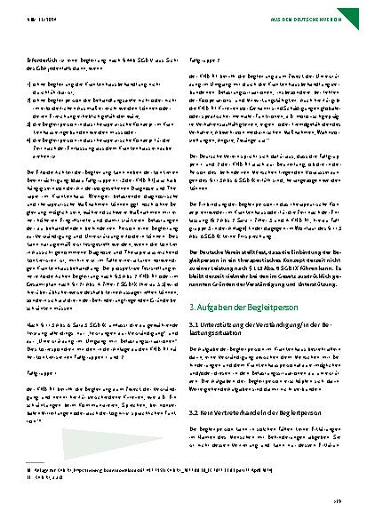 Vorschauseite 3: Empfehlungen des Deutschen Vereins zur Umsetzung und Weiterentwicklung der Ansprüche auf Begleitung im Krankenhaus