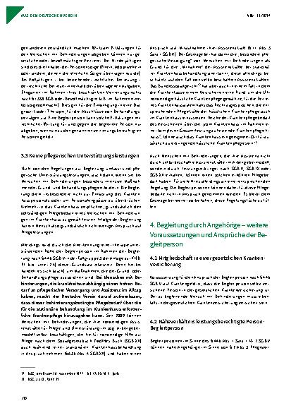 Vorschauseite 4: Empfehlungen des Deutschen Vereins zur Umsetzung und Weiterentwicklung der Ansprüche auf Begleitung im Krankenhaus