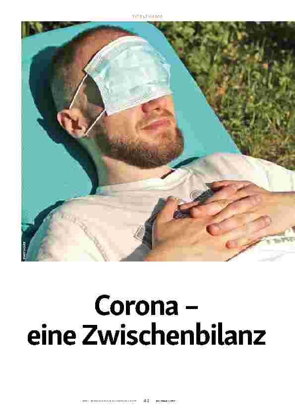 Vorschauseite 1: Corona – eine Zwischenbilanz: Infektionen und Impfungen