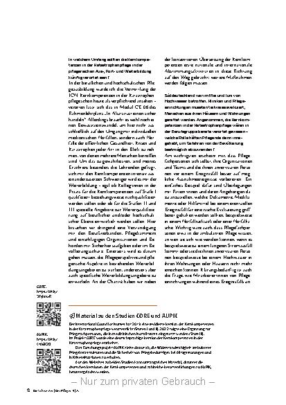 Vorschauseite 5: Katastrophenpflege ist ein Auftrag für die gesamte Berufsgruppe.