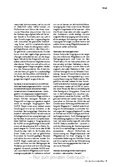 Vorschauseite 6: Katastrophenpflege ist ein Auftrag für die gesamte Berufsgruppe.