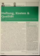 Vorschauseite 1: Haftung, Kosten & Qualität