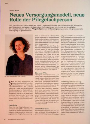 Vorschauseite 1: Neues Versorgungsmodell, neue Rolle der Pflegefachperson