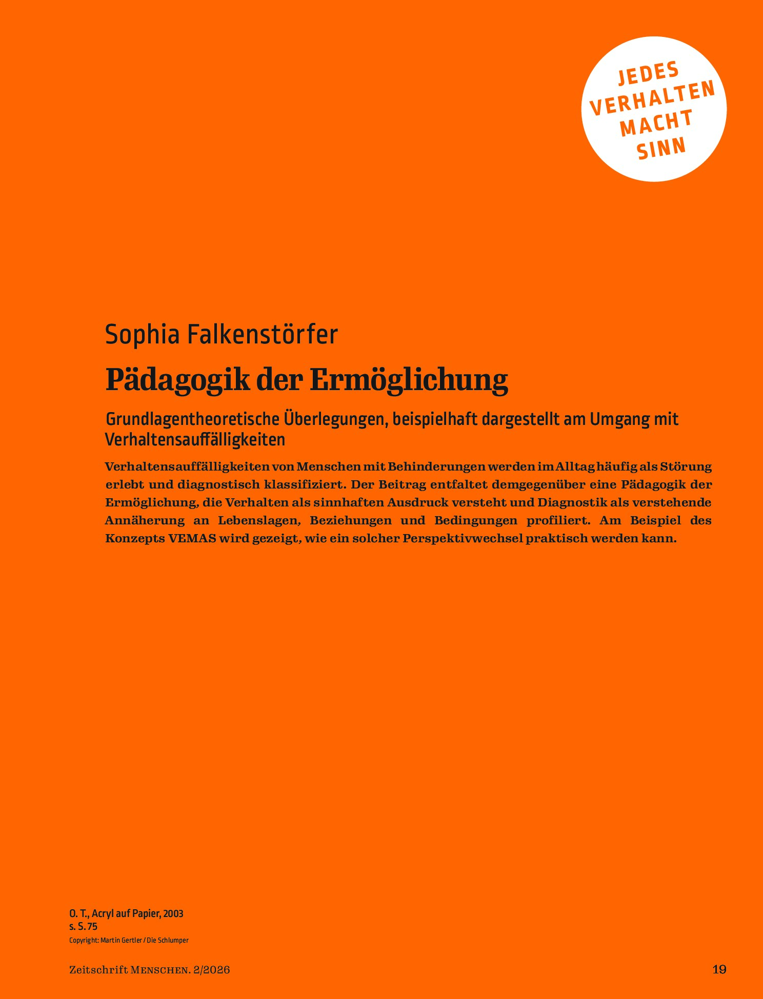 Vorschauseite 1: Pädagogik der Ermöglichung