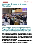 Vorschauseite 1: Deutscher Ärztetag in Bremen: Was bleibt?