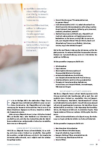 Vorschauseite 2: Palliative Notfälle sicher managen