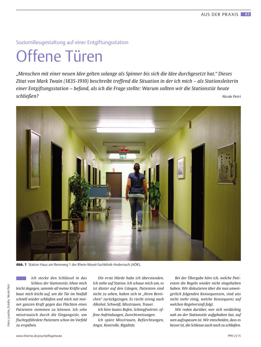Vorschauseite 1: Offene Türen