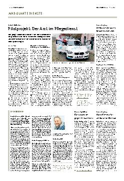 Vorschauseite 1: Pilotprojekt: Der Arzt im Pflegedienst