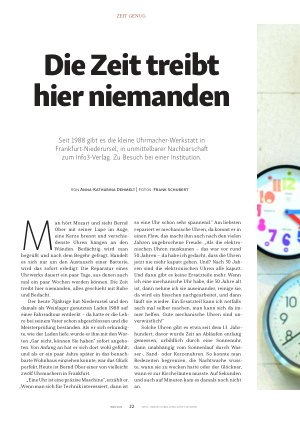 Vorschauseite 1: Die Zeit treibt hier niemanden