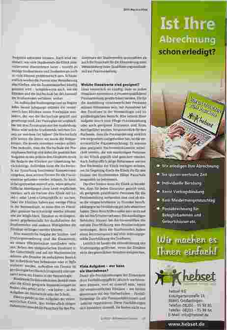Vorschauseite 2: Erläuterungen zum Hebammenreformgesetz: Welche Aufgaben haben Kliniken, die zur Hebamme ausbilden?