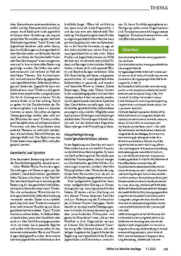 Vorschauseite 3: Zum Umgang mit Trans*geschlechtlichkeit in Familie und Familienhilfe