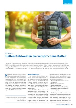 Vorschauseite 1: Halten Kühlwesten die versprochene Kälte?