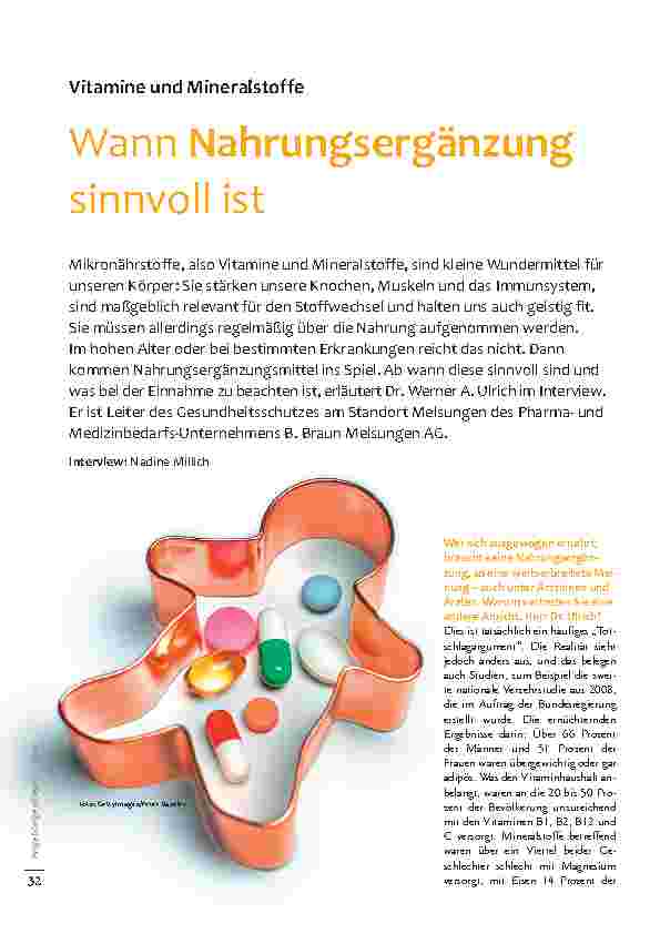 Vorschauseite 1: Wann Nahrungsergänzung sinnvoll ist