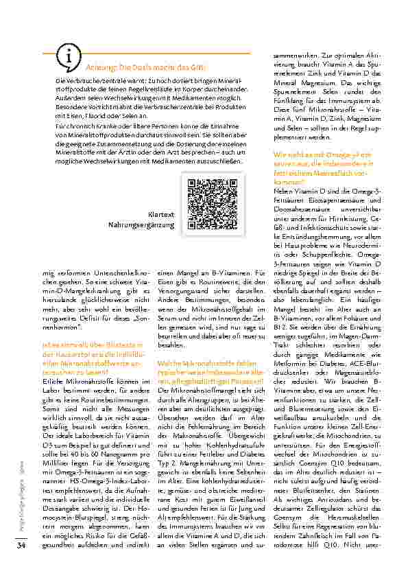 Vorschauseite 3: Wann Nahrungsergänzung sinnvoll ist