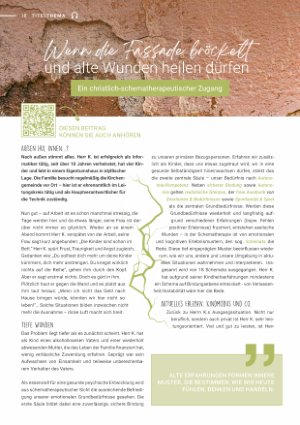 Vorschauseite 1: Wenn die Fassade bröckelt und alte Wunden heilen dürfen