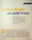 Vorschauseite 1: Europas Ringen um zivile Preise