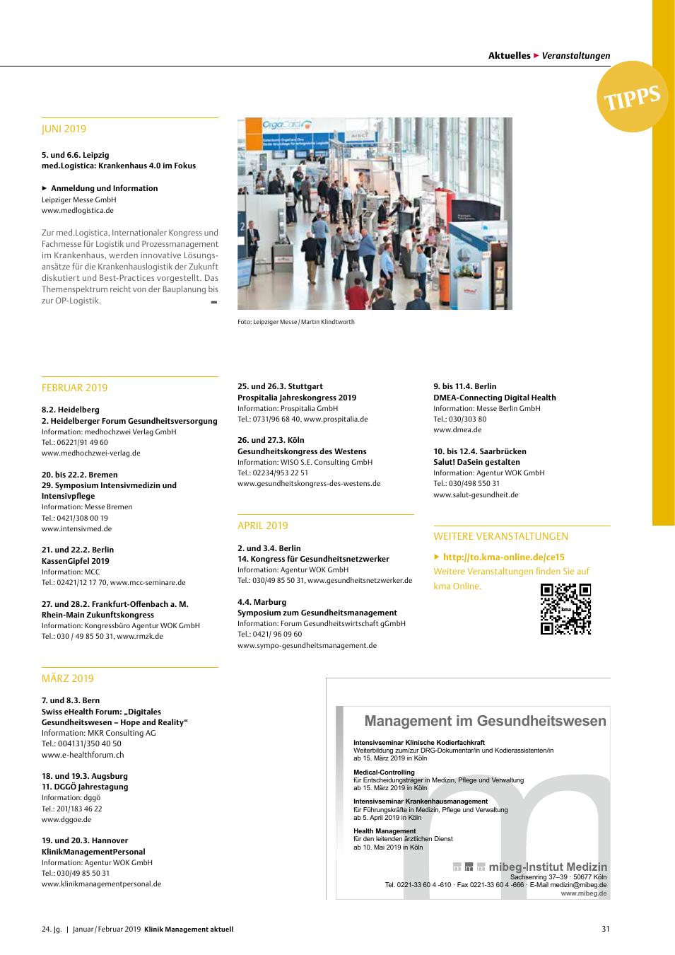 Vorschauseite 1: Veranstaltungstipps