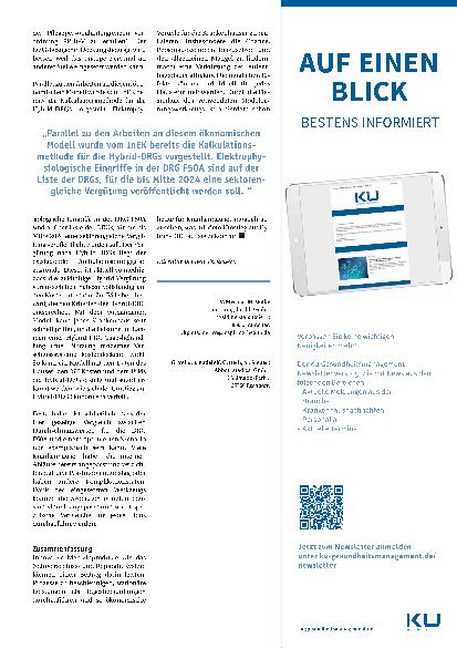 Vorschauseite 4: Effizienzsteigerungen im Krankenhaus durch Tagesbehandlungen. Die Rolle medizinischer Innovationen am Beispiel von nahtbasierten Gefäßverschlusssystemen.