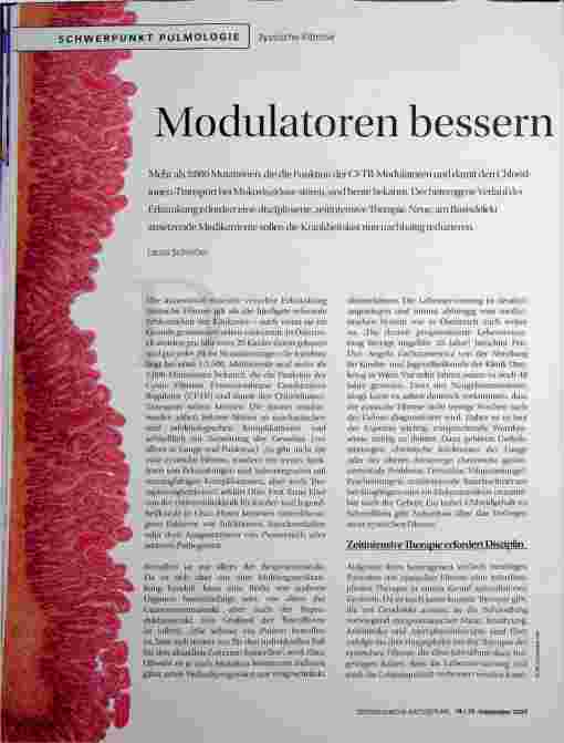 Vorschauseite 1: Modulatoren verbessern Therapie