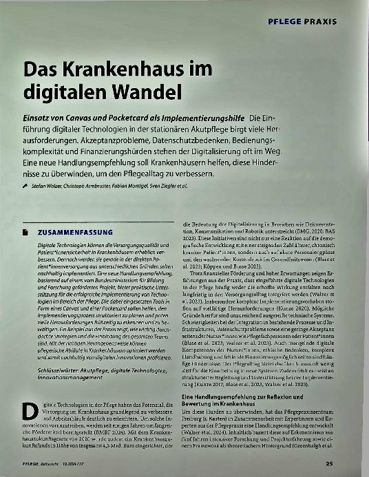 Vorschauseite 1: Das Krankenhaus im digitalen Wandel