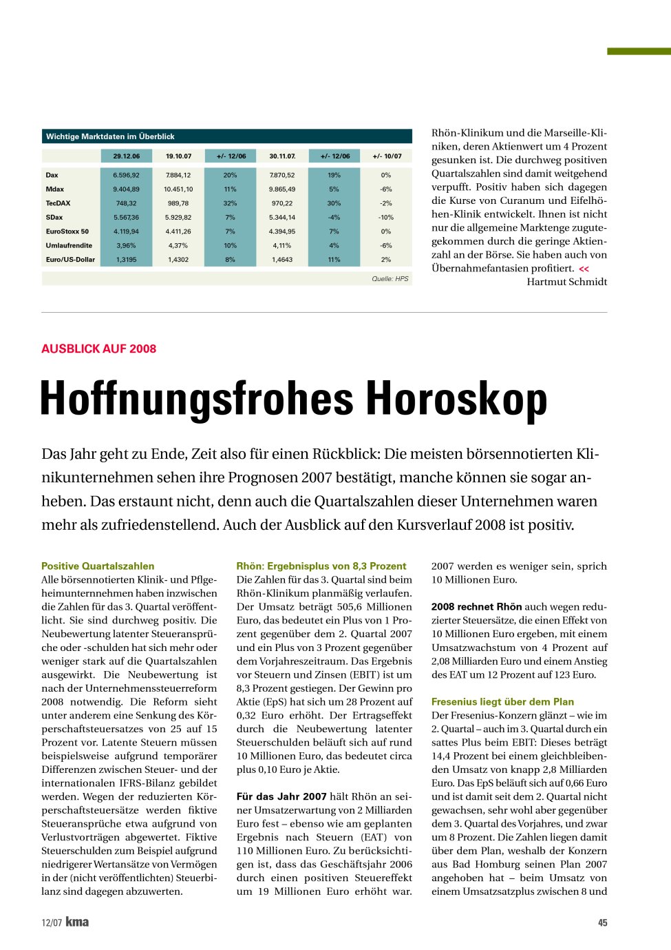 Vorschauseite 1: Hoffnungsfrohes Horoskop