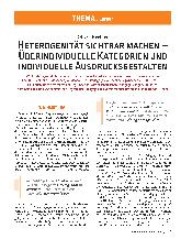 Vorschauseite 1: Heterogenität sichtbar machen – Überindividuelle Kategorien und individuelle Ausdrucksgestalten
