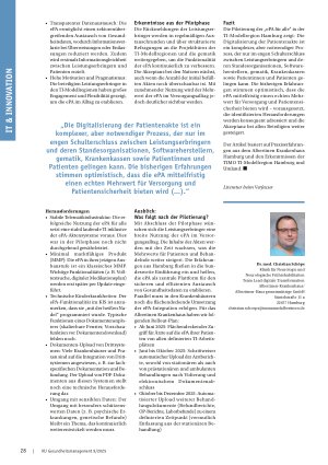 Vorschauseite 3: Pilotierung der „ePA für alle“ in der TI-Modellregion Hamburg Erfahrungen, Herausforderungen und Ausblick