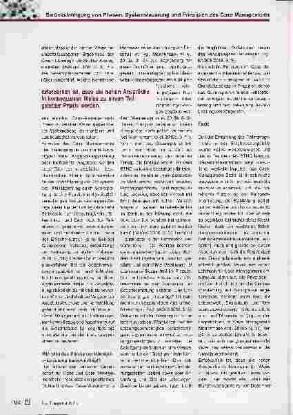 Vorschauseite 4: Berücksichtigung von Phasen, Systemsteuerung und Prinzipien des Case Managements. Case Management und das im Bundesteilhabegesetz vorgesehene Gesamtplanverfahren gern. §§ 117 ff.…