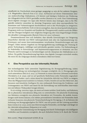 Vorschauseite 5: Von Disziplinär zu Interdisziplinär: Vier Perspektiven auf Bewegungsförderung in Pflegeeinrichtungen mit digitalen Technologien - theoretische Betrachtung und Empfehlungen für die…