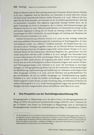 Vorschauseite 6: Von Disziplinär zu Interdisziplinär: Vier Perspektiven auf Bewegungsförderung in Pflegeeinrichtungen mit digitalen Technologien - theoretische Betrachtung und Empfehlungen für die…