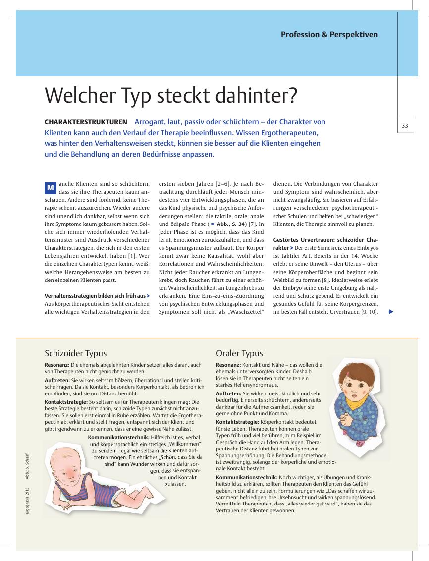 Vorschauseite 1: Charakterstrukturen ? Welcher Typ steckt dahinter?