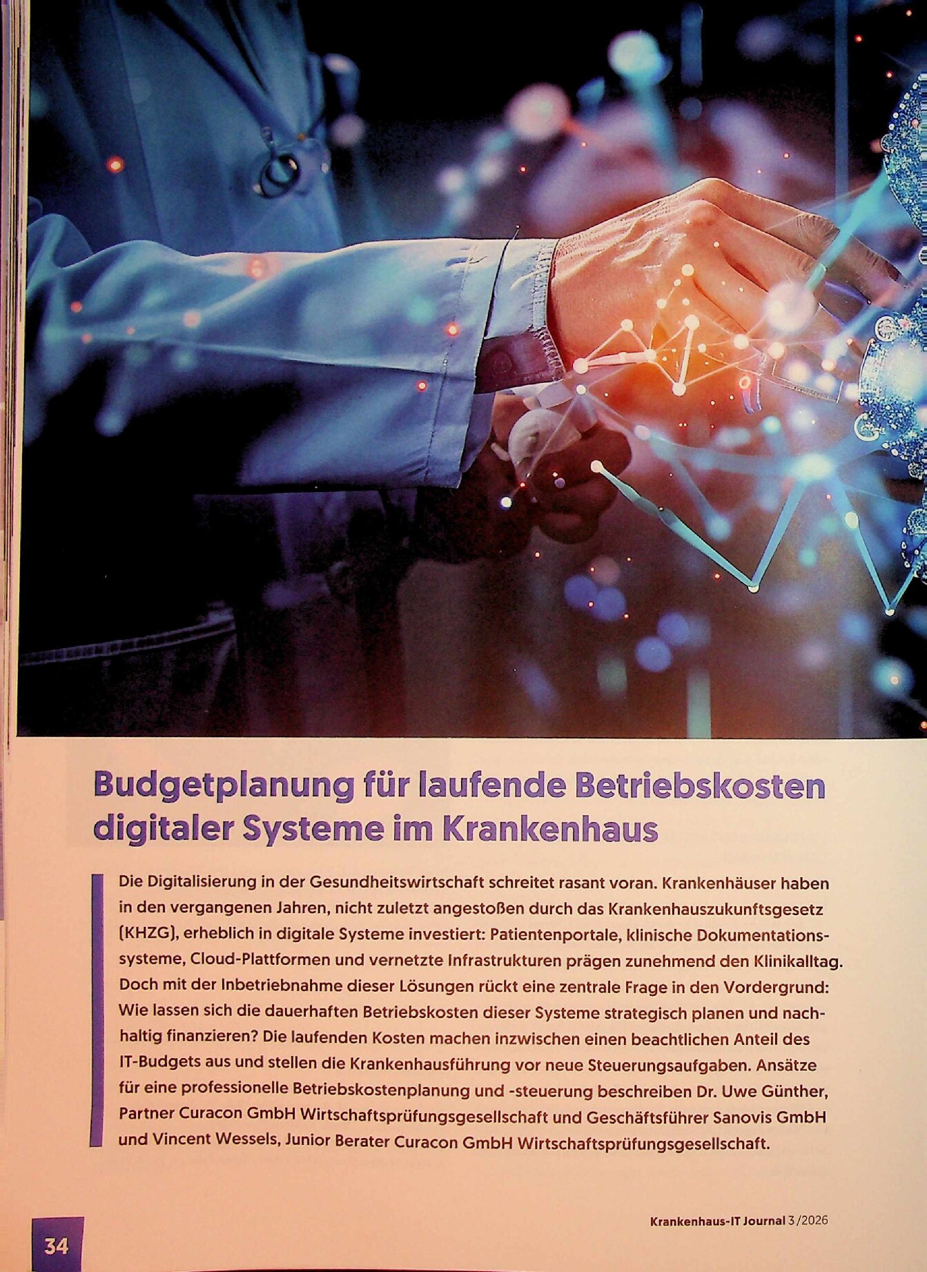 Vorschauseite 1: Budgetplanung für laufende Betriebskosten digitaler Systeme im Krankenhaus