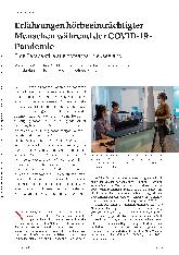 Vorschauseite 1: Erfahrungen hörbeeinträchtigter Menschen während der COVID-19-Pandemie: Eine Perspektive aus Aotearoa/Neuseeland